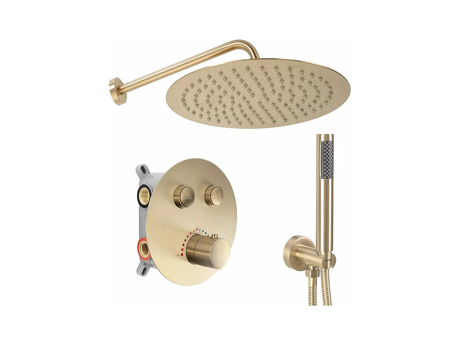 Kit De Douche Encastré Rea Luis Gold