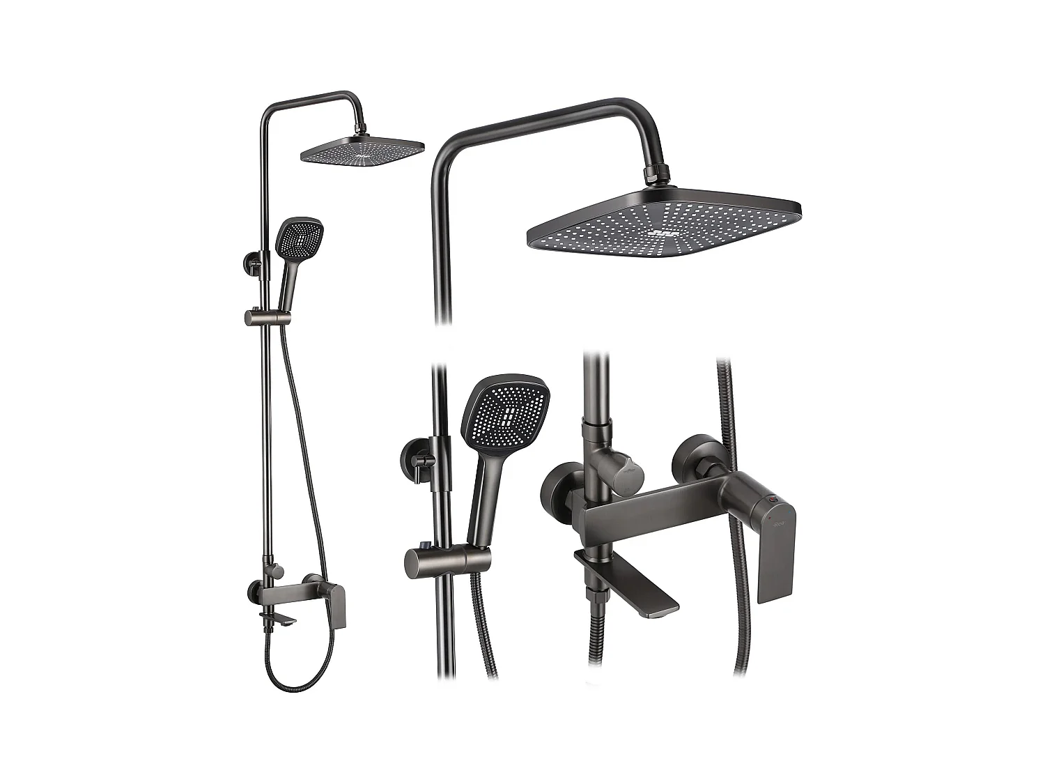 Kit De Douche Rea My1902-78H Storm Titanium