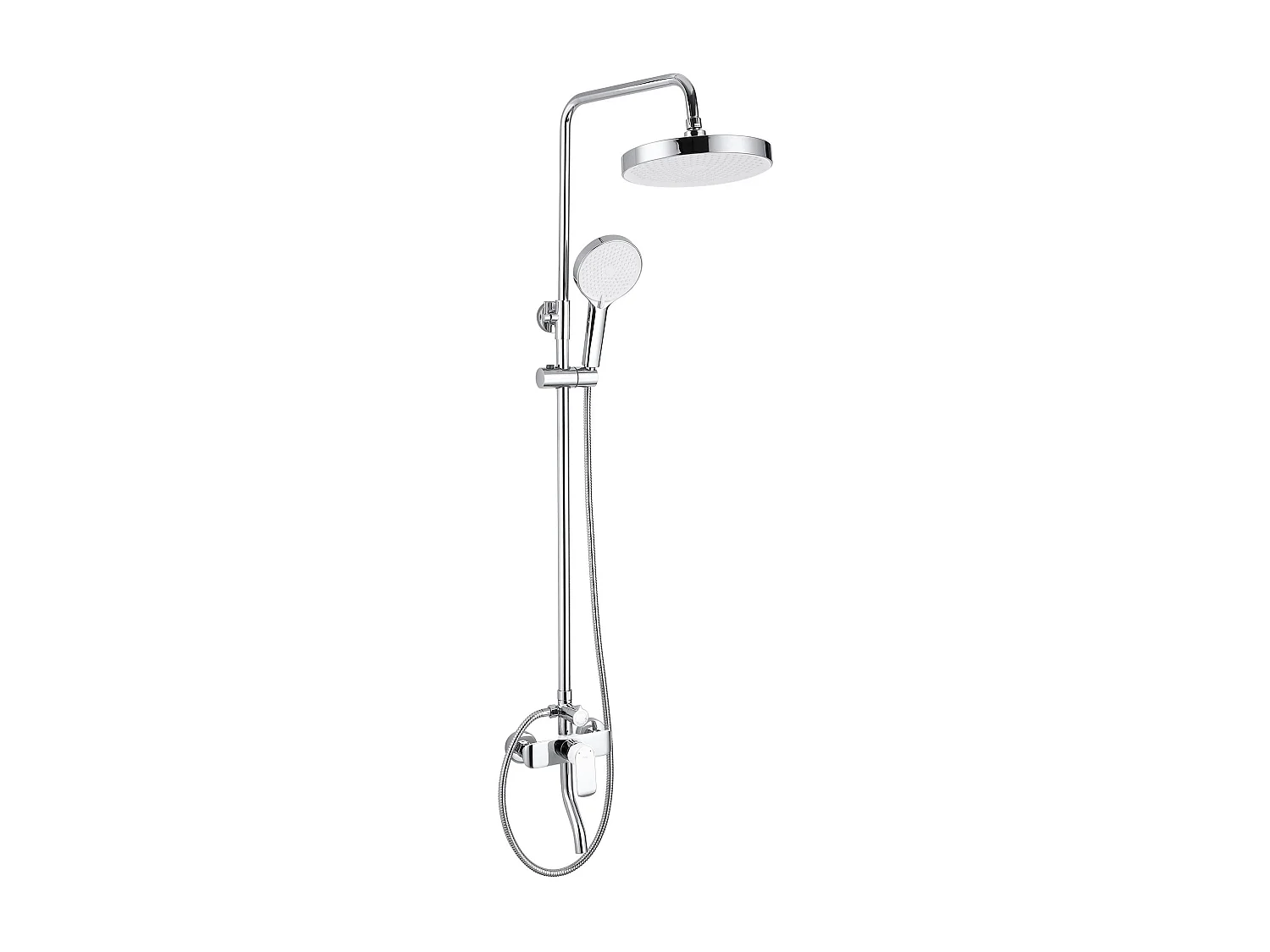 Conjunto De Ducha Rea My1805-77Cw Bloom White/Chrome