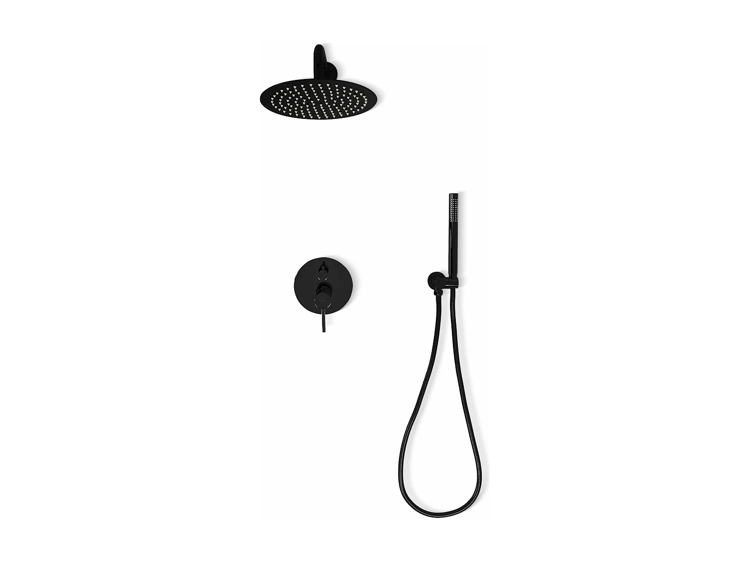 Set Doccia Da Incasso Rea Lungo Black