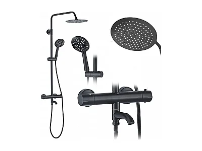 Doucheset Rea Lungo Thermostat Black