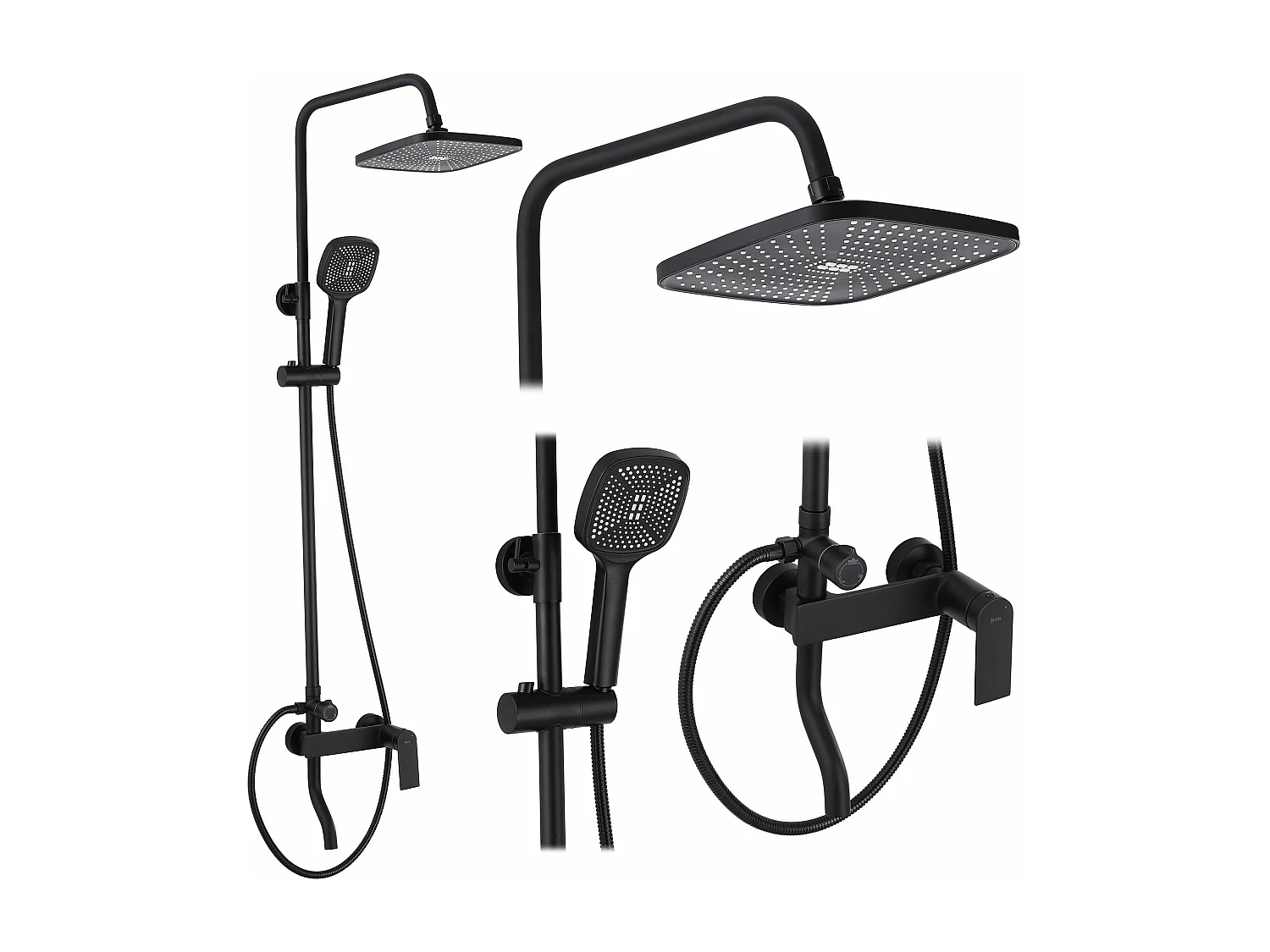 Kit De Douche Rea My1902-77B Storm Black
