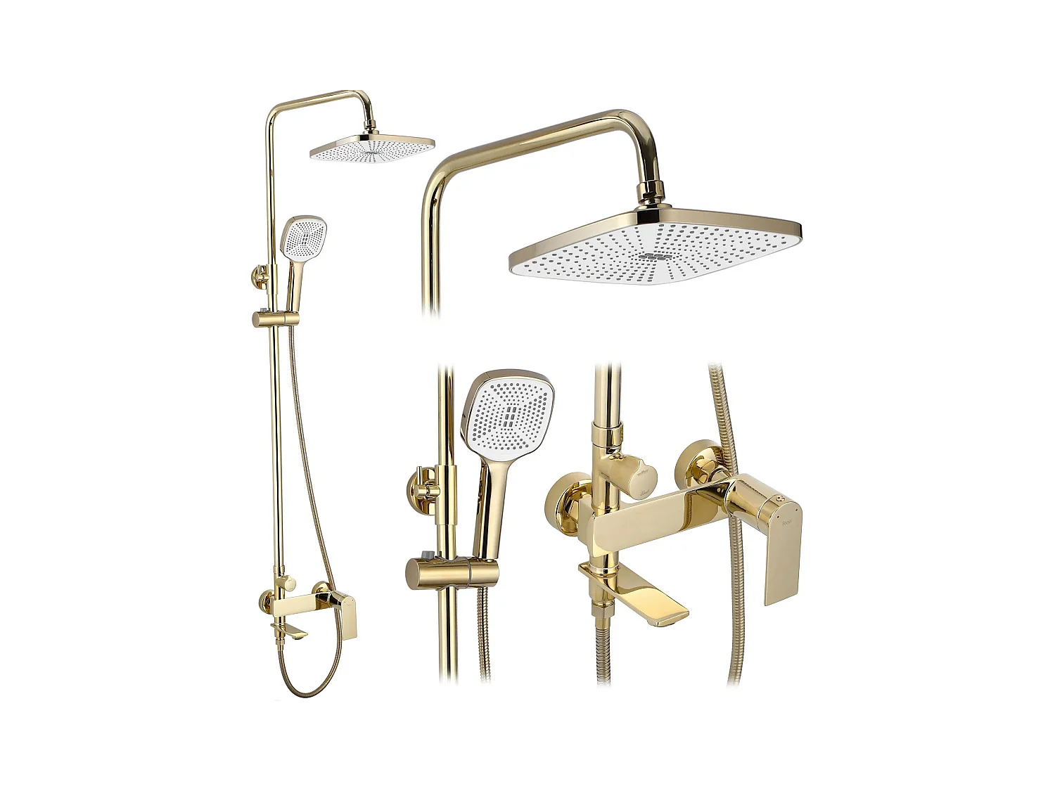 Kit De Douche Rea My1902-78G Storm Gold