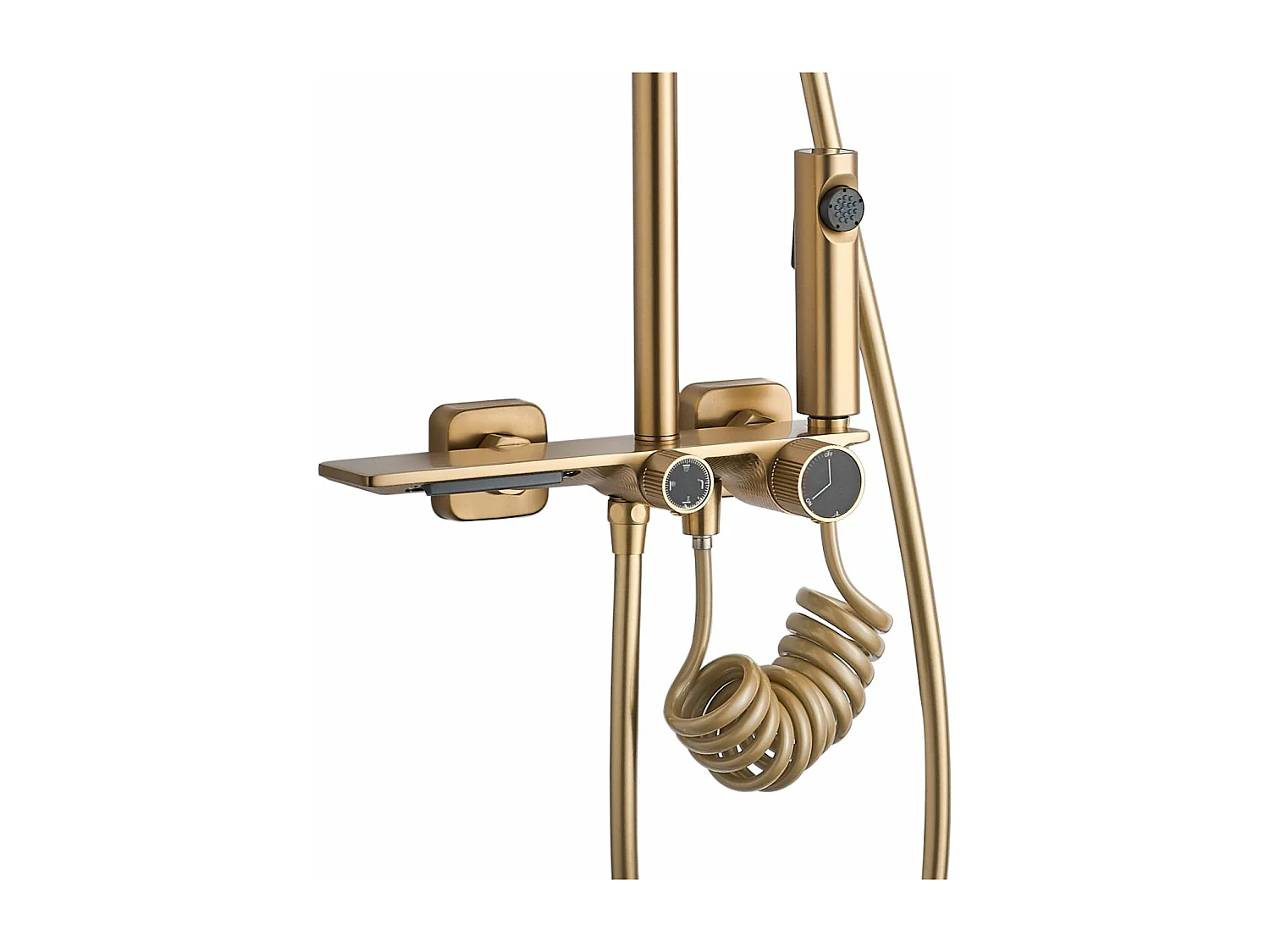 Doucheset Rea Helix Brush Gold