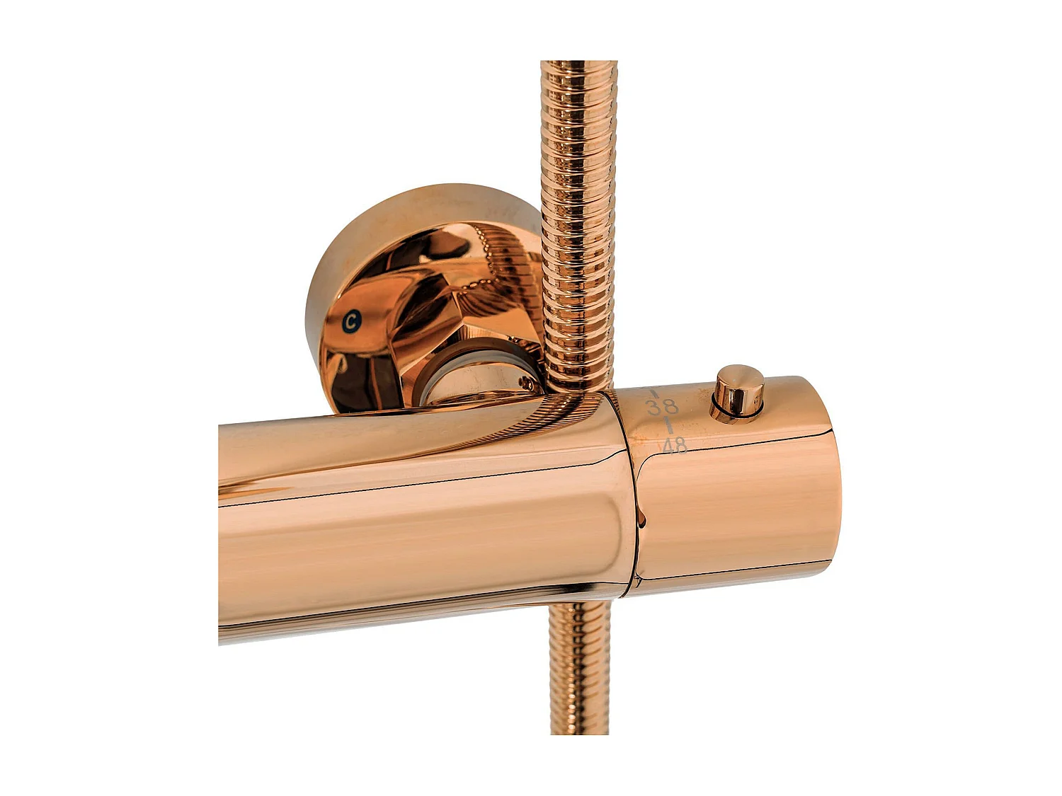 Set Doccia Con Termostato Rea Lungo Termostat Rose Gold