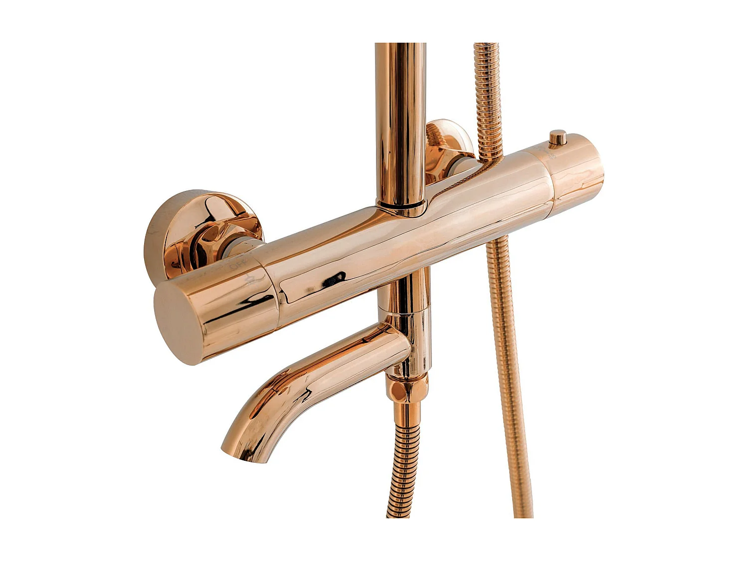 Kit De Douche Avec Thermostat Rea Lungo Termostat Rose Gold