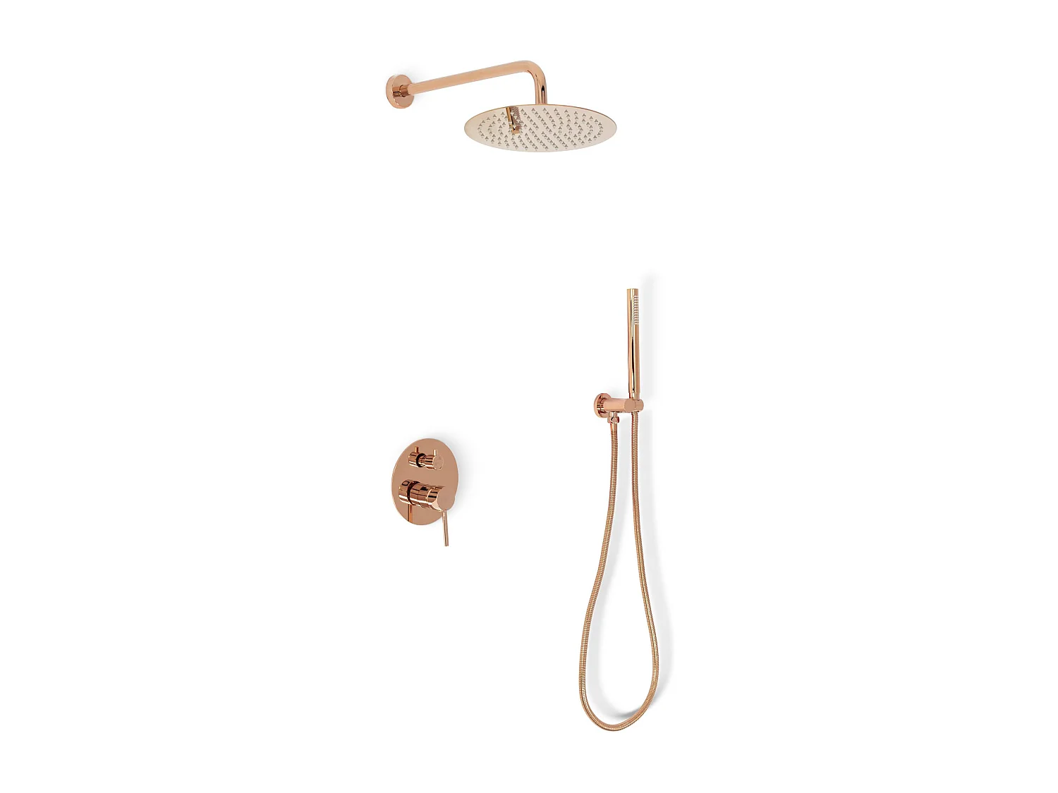 Set Doccia Da Incasso Rea Lungo Rose Gold