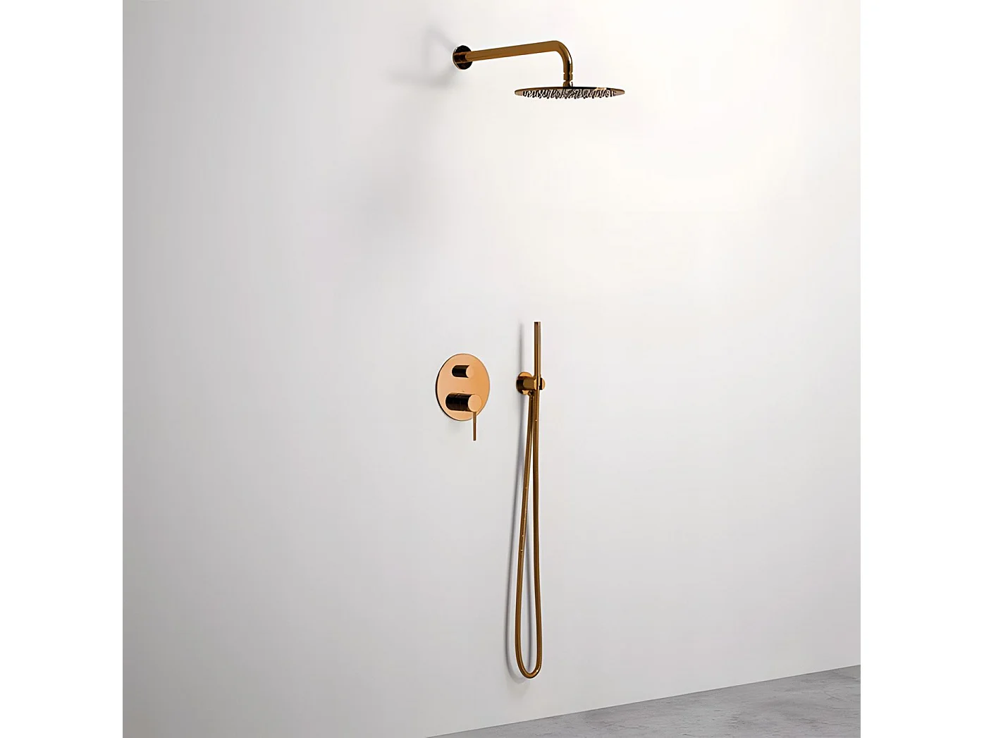 Inbouw Regendoucheset Rea Lungo Rose Gold