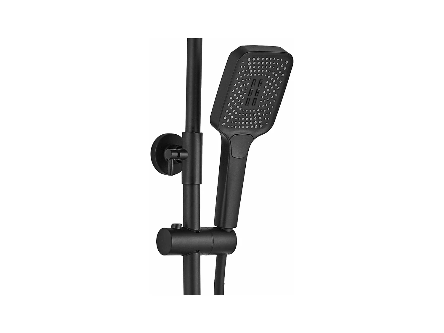 Conjunto De Chuveiro Cromado Rea Helix Black