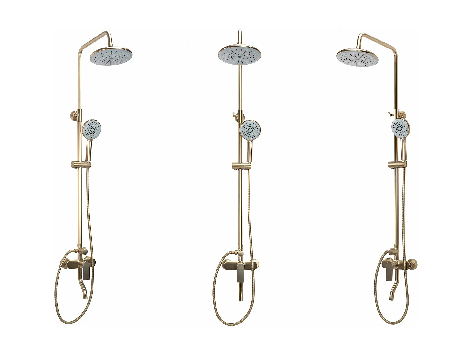 Kit De Douche Rea Verso Brush Gold