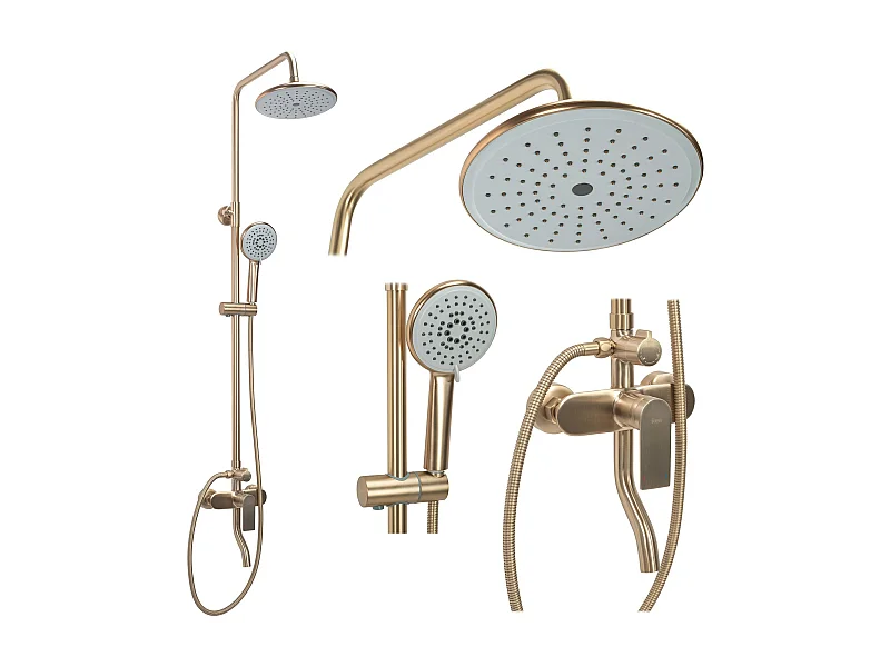 Conjunto De Duche Rea Verso Brush Gold