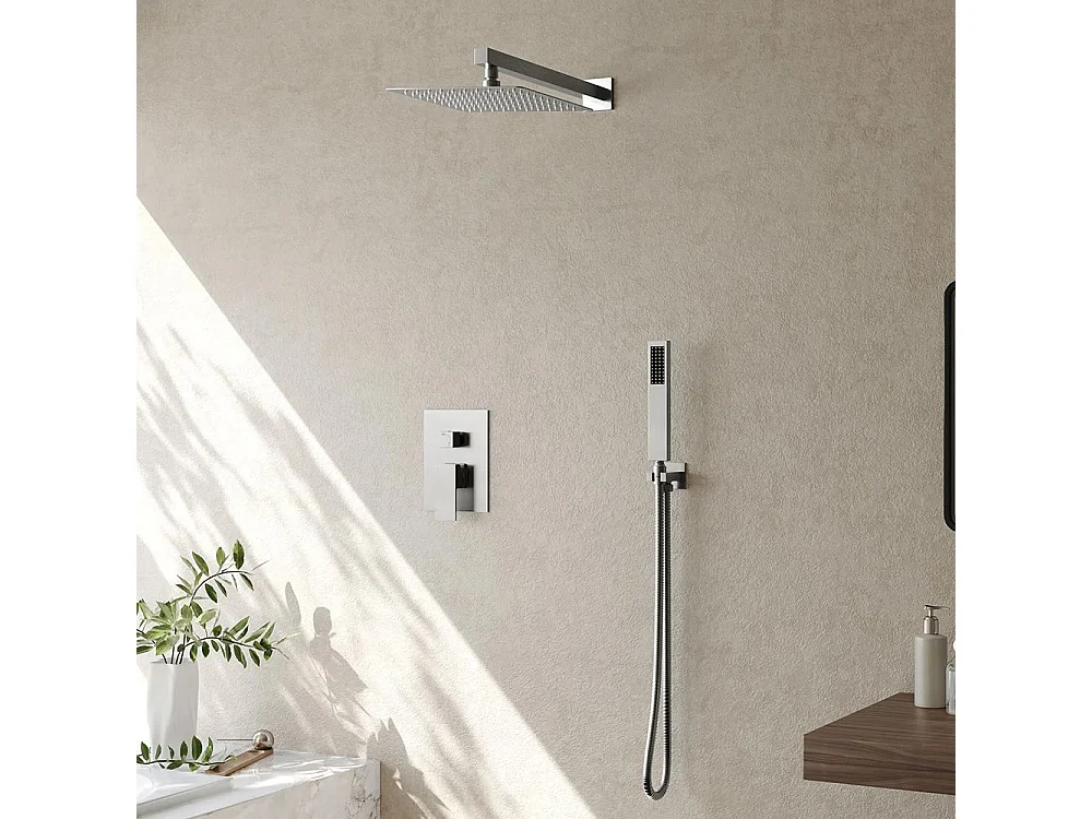 Conjunto De Chuveiro Cromado Rea Fenix Chrome