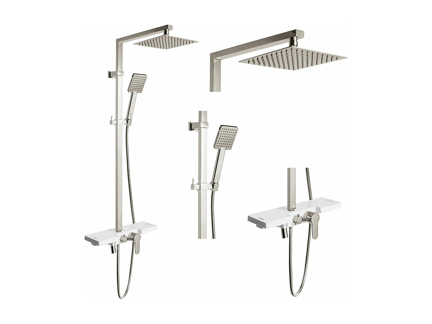 Set Doccia Rea Lucas Chrome