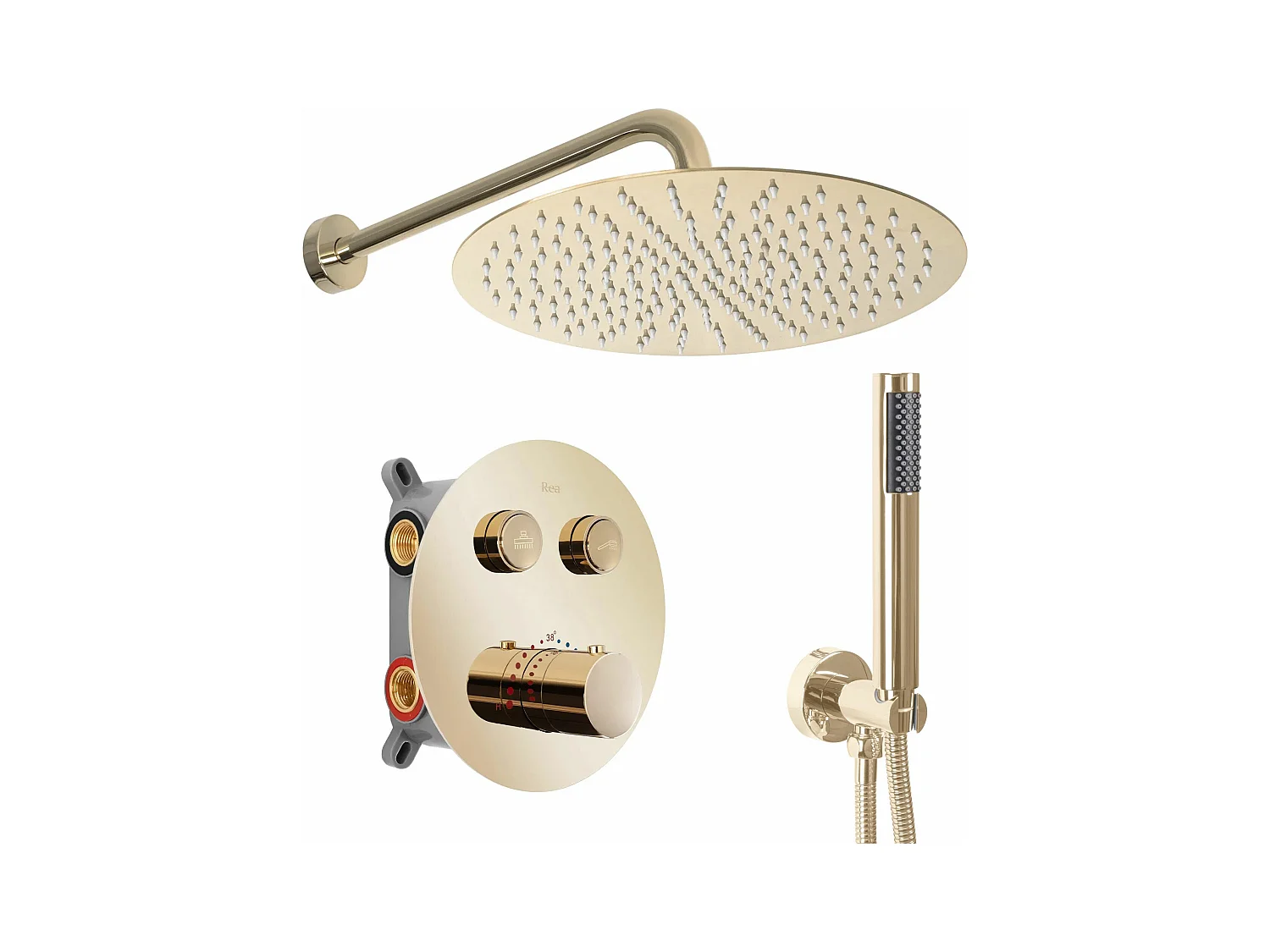 Kit De Douche Encastré Rea Luis Black