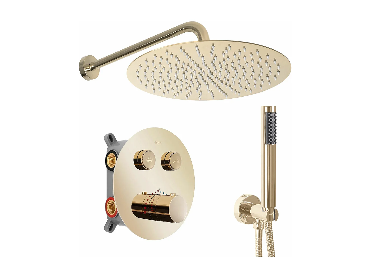 Kit De Douche Encastré Rea Luis Black