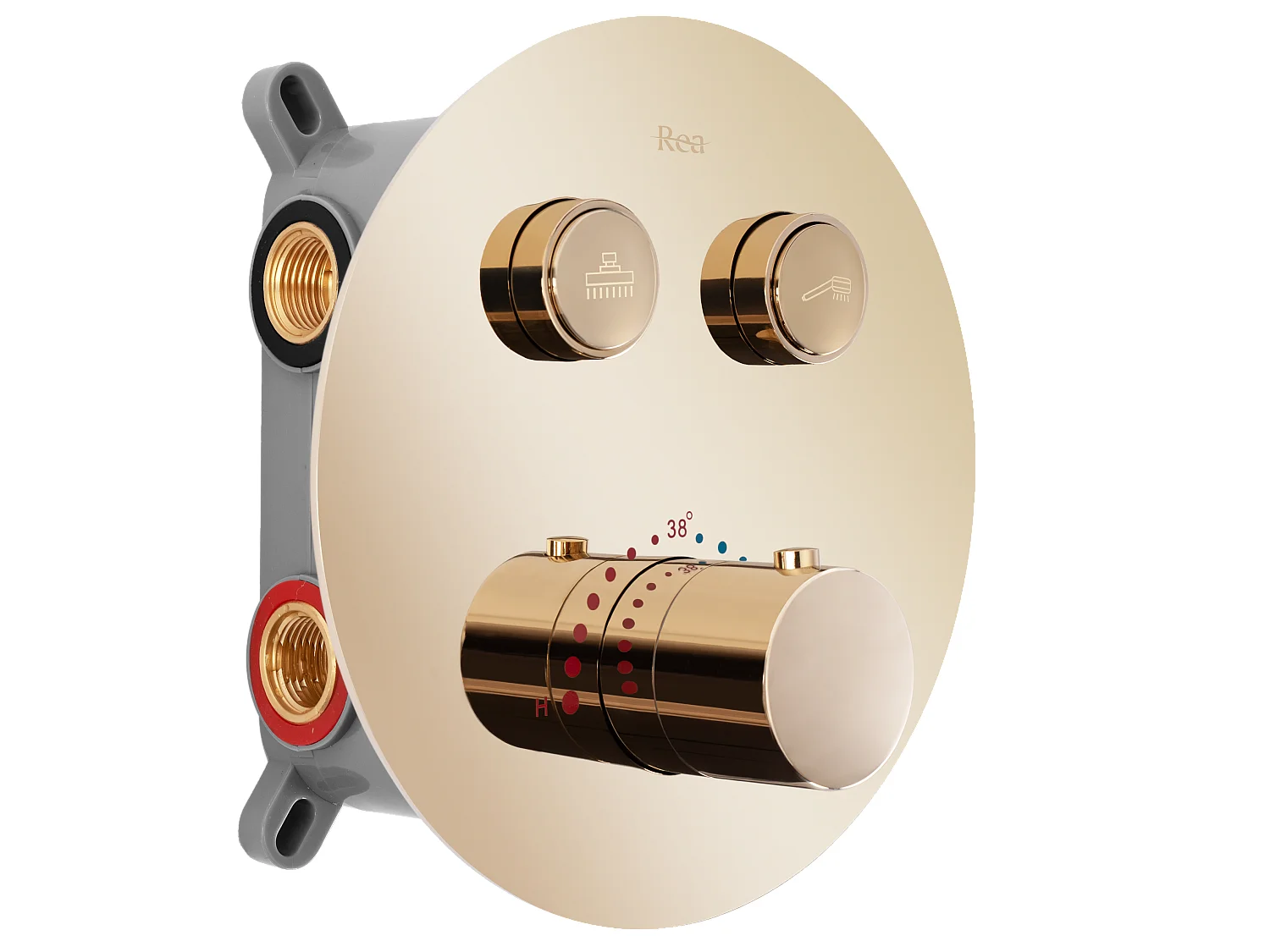 Kit De Douche Encastré Rea Luis Black