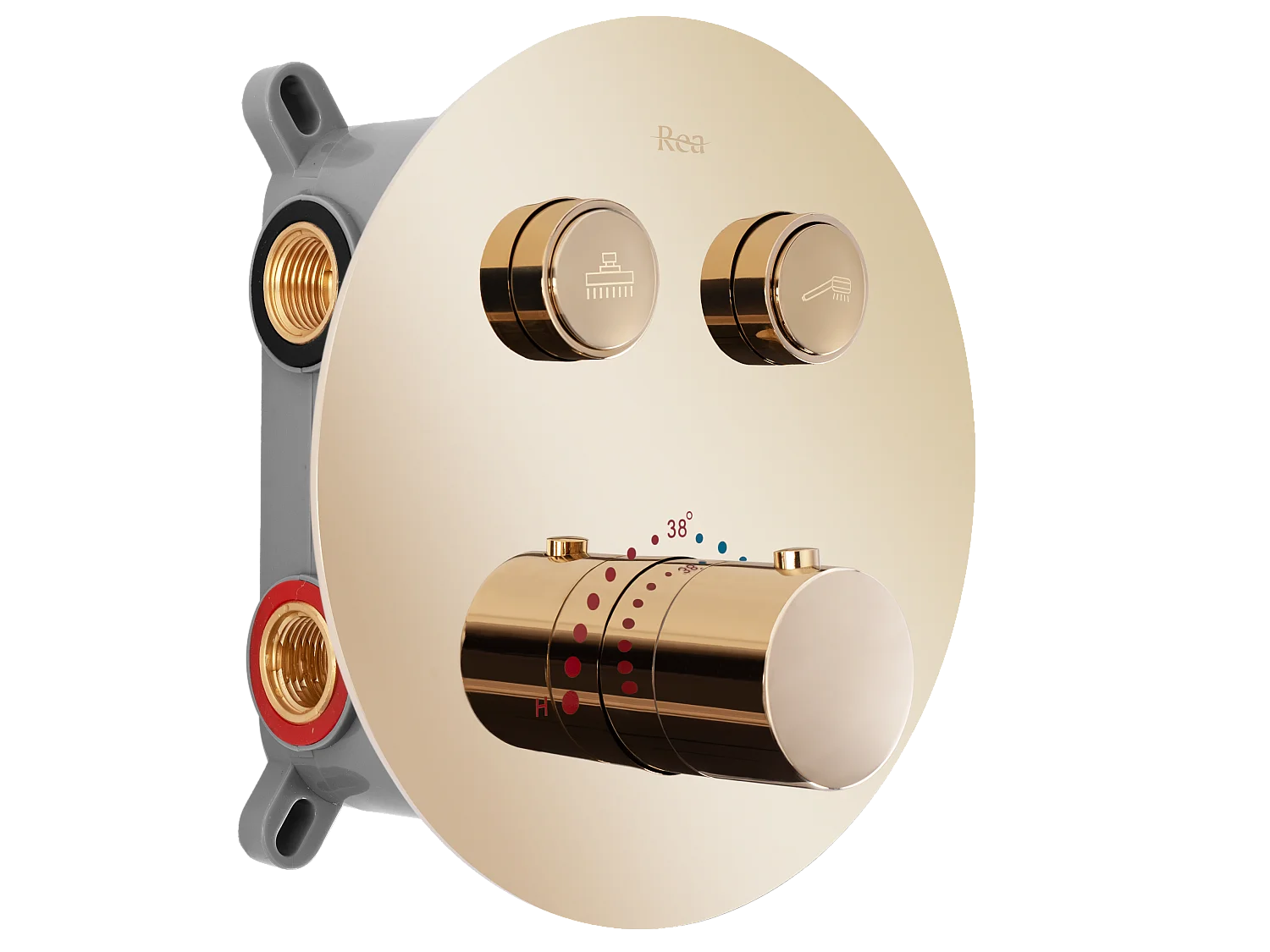 Inbouw Regendoucheset Rea Luis Black