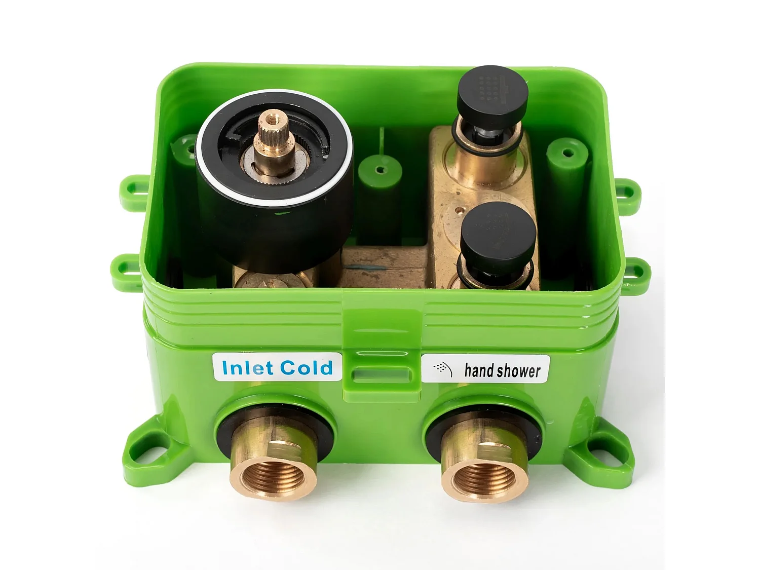 Kit De Douche Avec Thermostat Rea Fenix-Davis Termostat Black