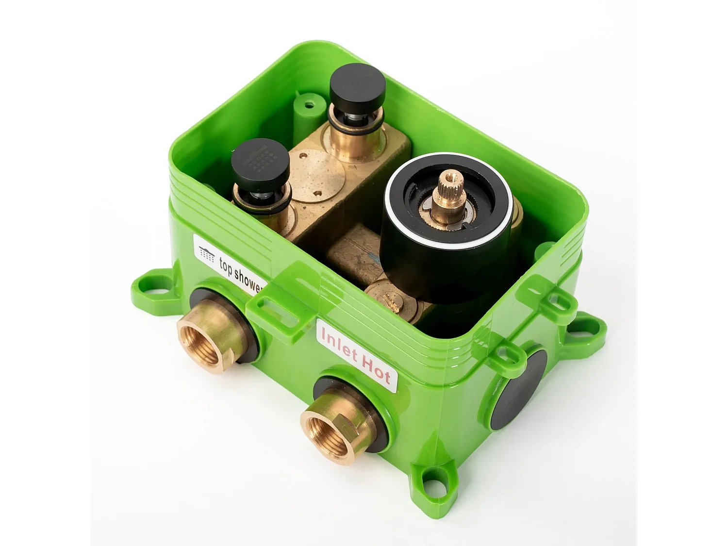 Kit De Douche Avec Thermostat Rea Fenix-Davis Termostat Black