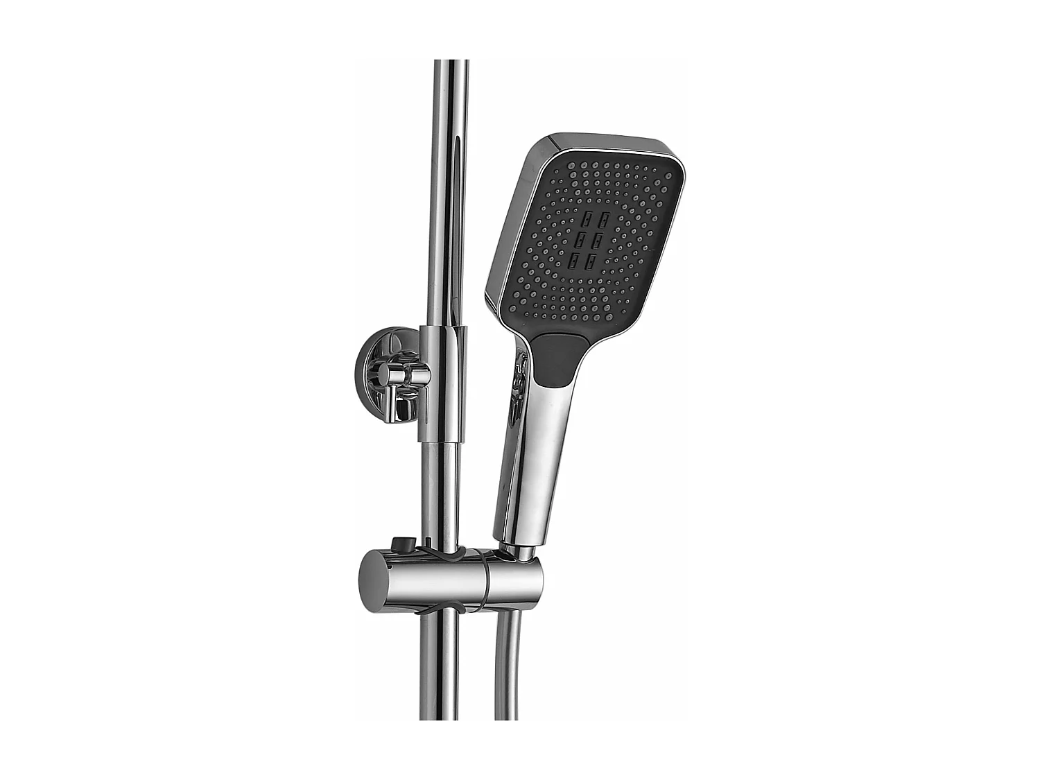 Conjunto De Chuveiro Cromado Rea Helix Chrome