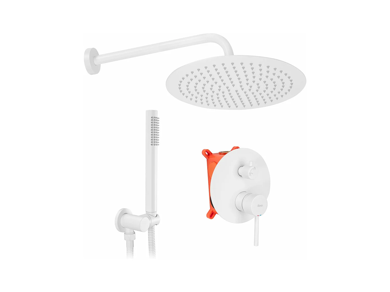 Kit De Douche Encastré Rea Lungo 0 White