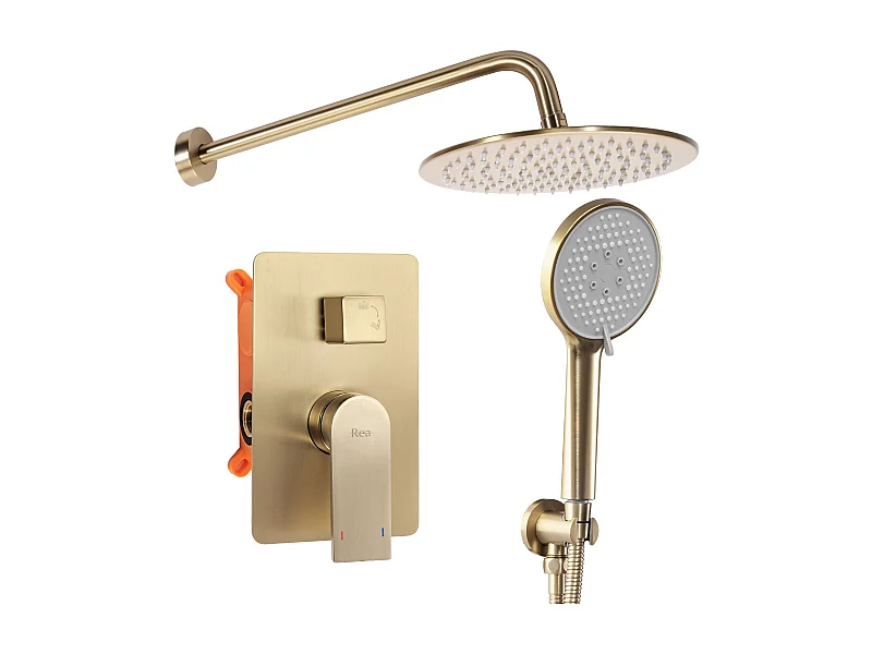 Inbouw Regendoucheset Rea Podtynko Verso Brush Gold