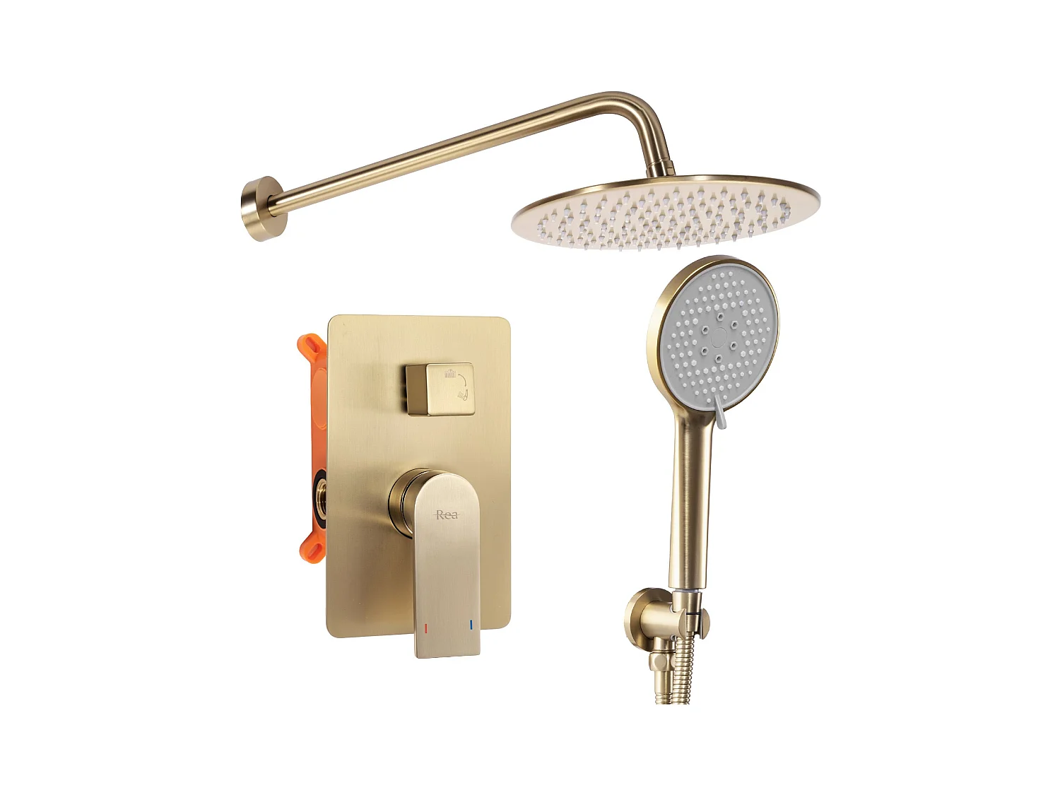 Kit De Douche Encastré Rea Podtynko Verso 0 Brush Gold