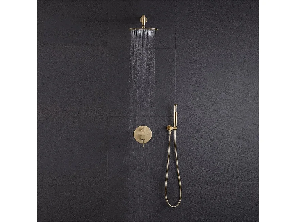 Inbouw Regendoucheset Rea Lungo Brush Gold