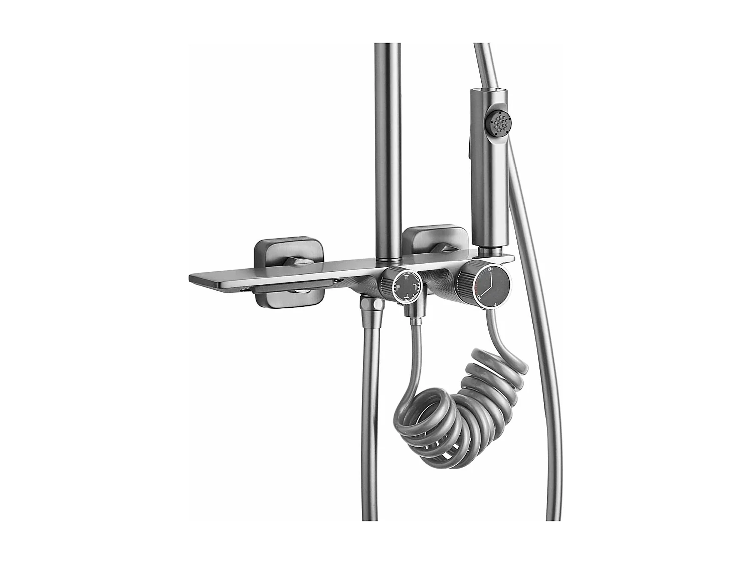 Doucheset Rea Helix Brush Nickel