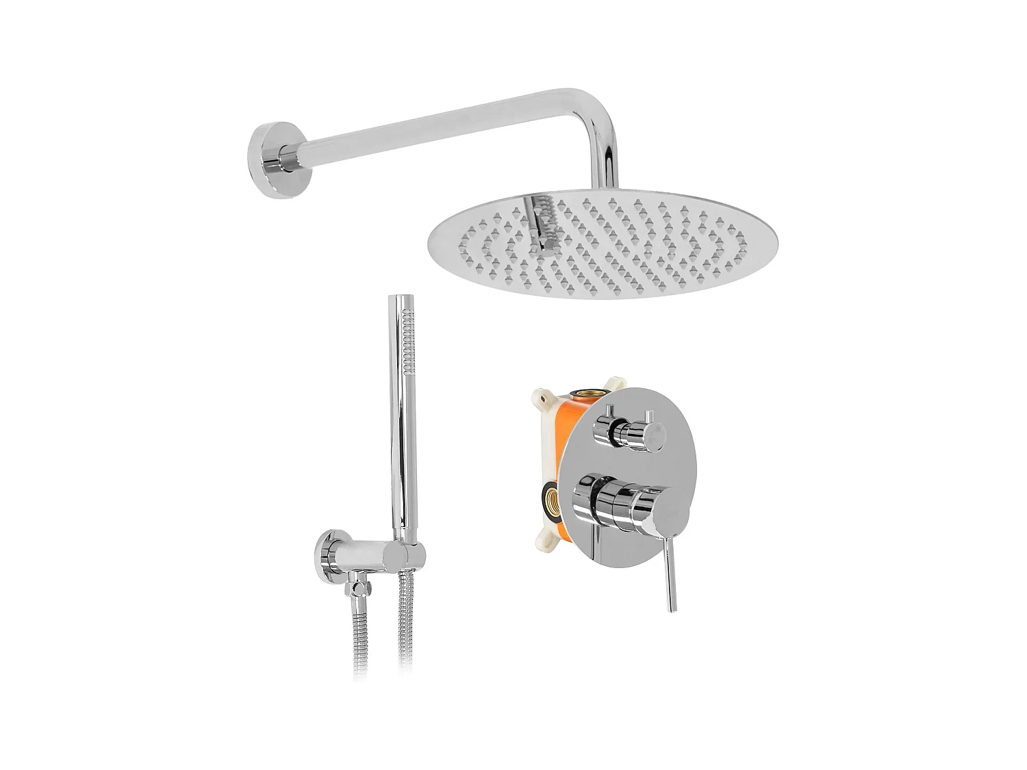 Kit De Douche Encastré Rea Lungo 0 Chrome