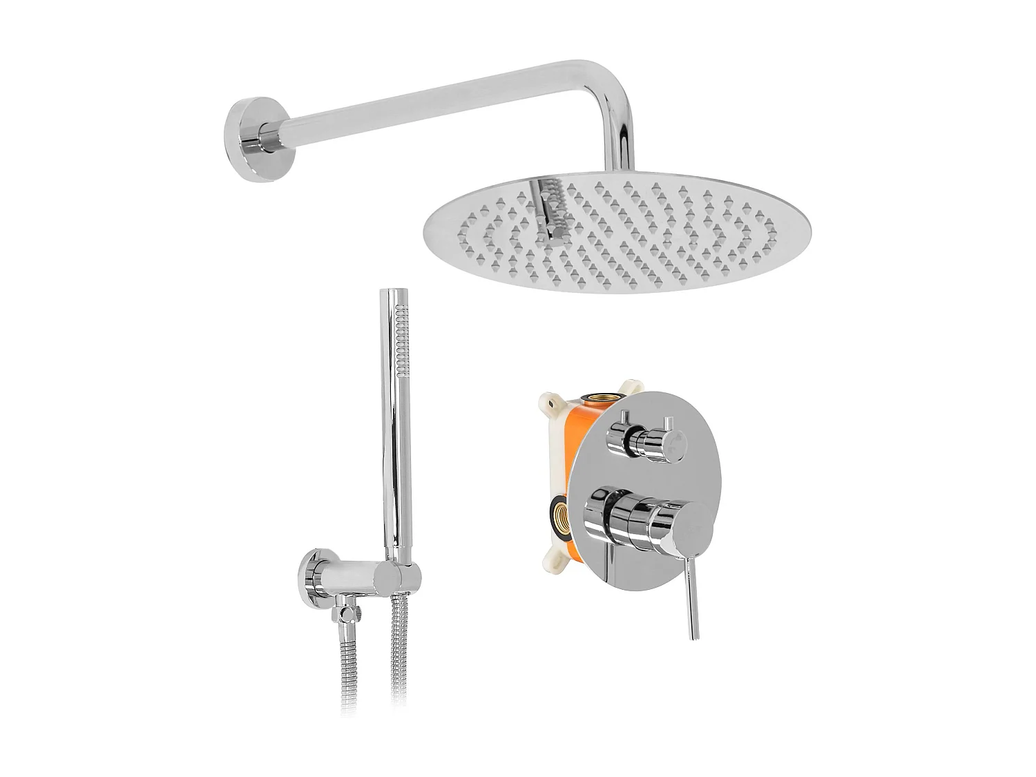 Inbouw Regendoucheset Rea Lungo Chrome