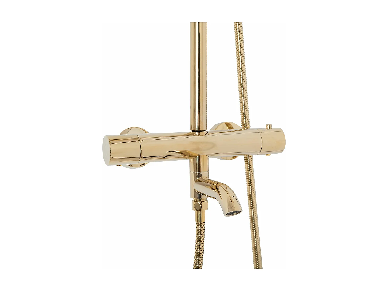 Kit de douche avec thermostat REA Lungo TermoStat Gold - Pommeau de douche ultra-pluie et robinet avec éléments
