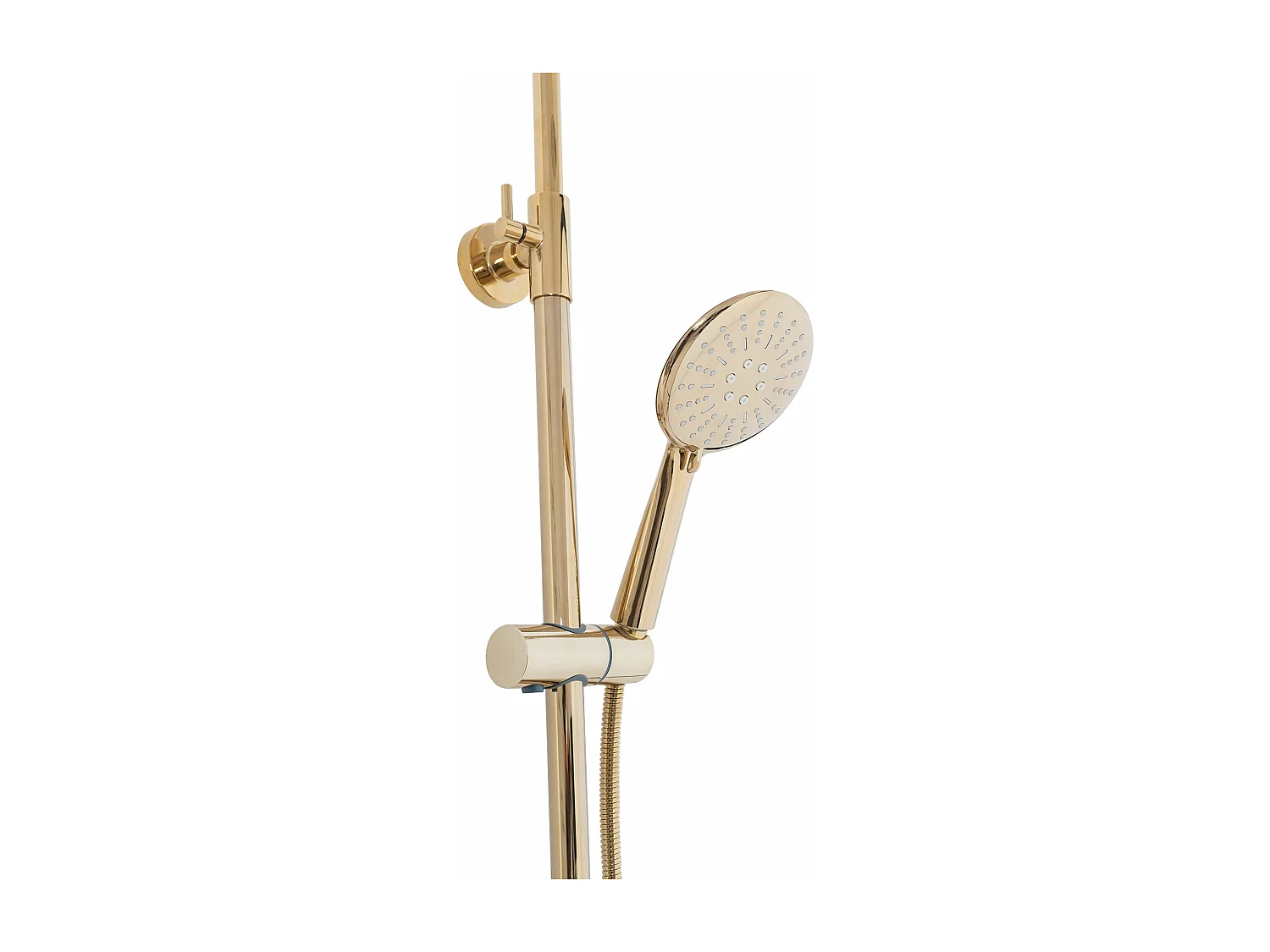 Kit de douche avec thermostat REA Lungo TermoStat Gold - Pommeau de douche ultra-pluie et robinet avec éléments