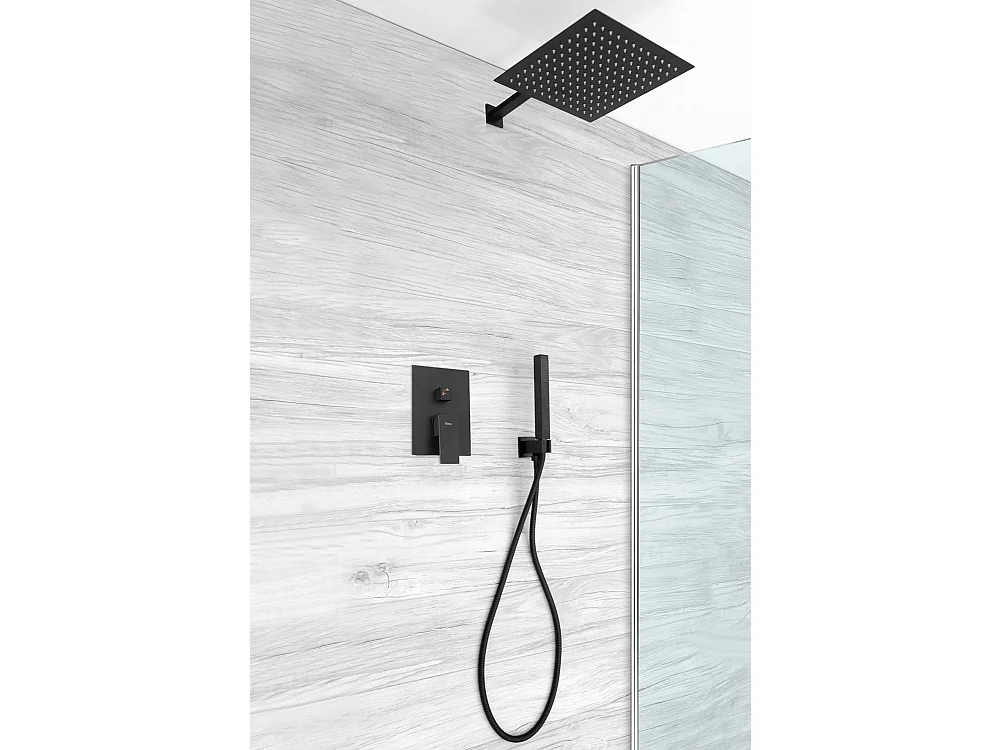 Kit De Douche Encastré Rea Fenix Black