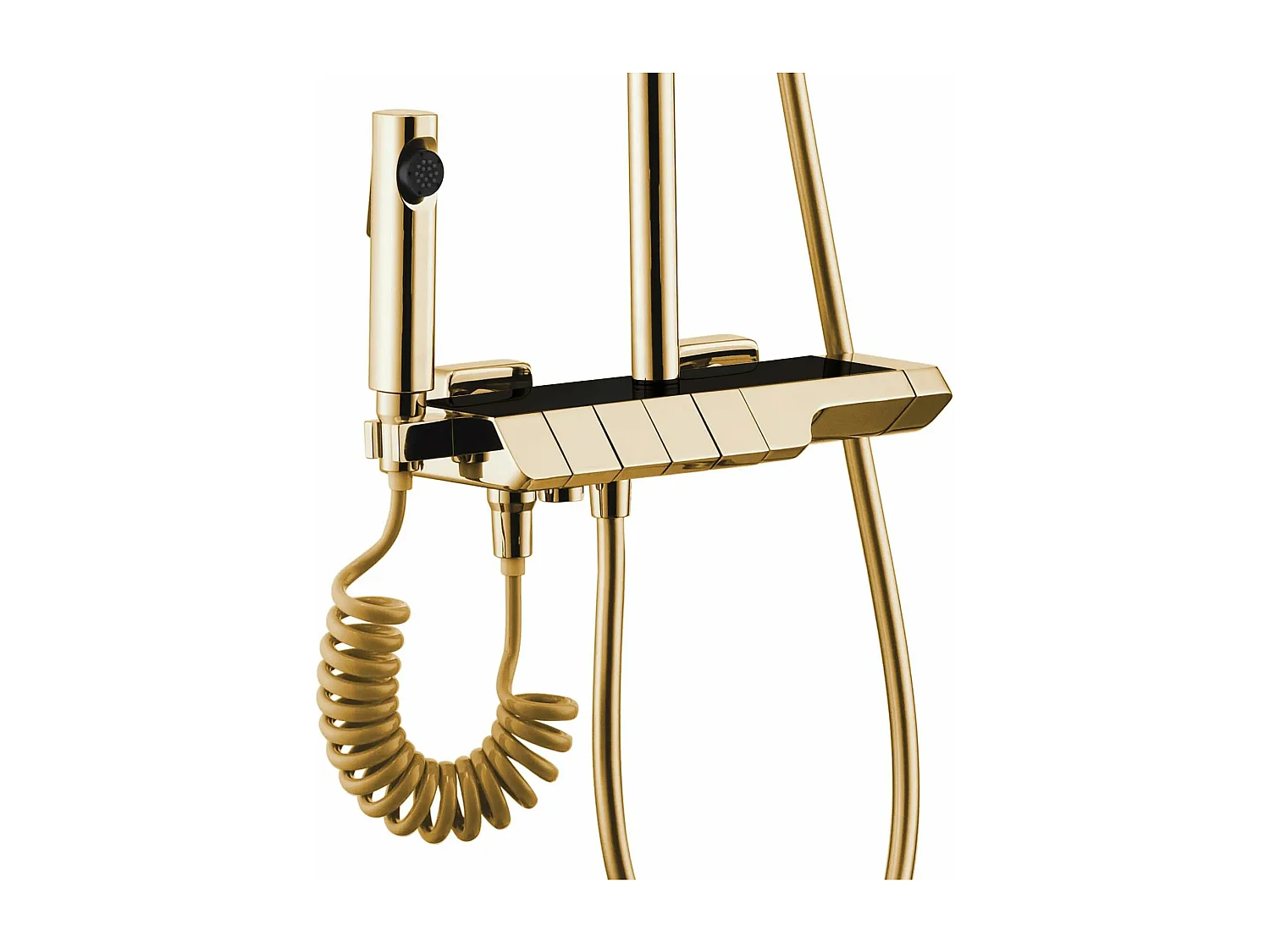 Duschgarnitur Mit Thermostat Rea Rob Termostat Gold