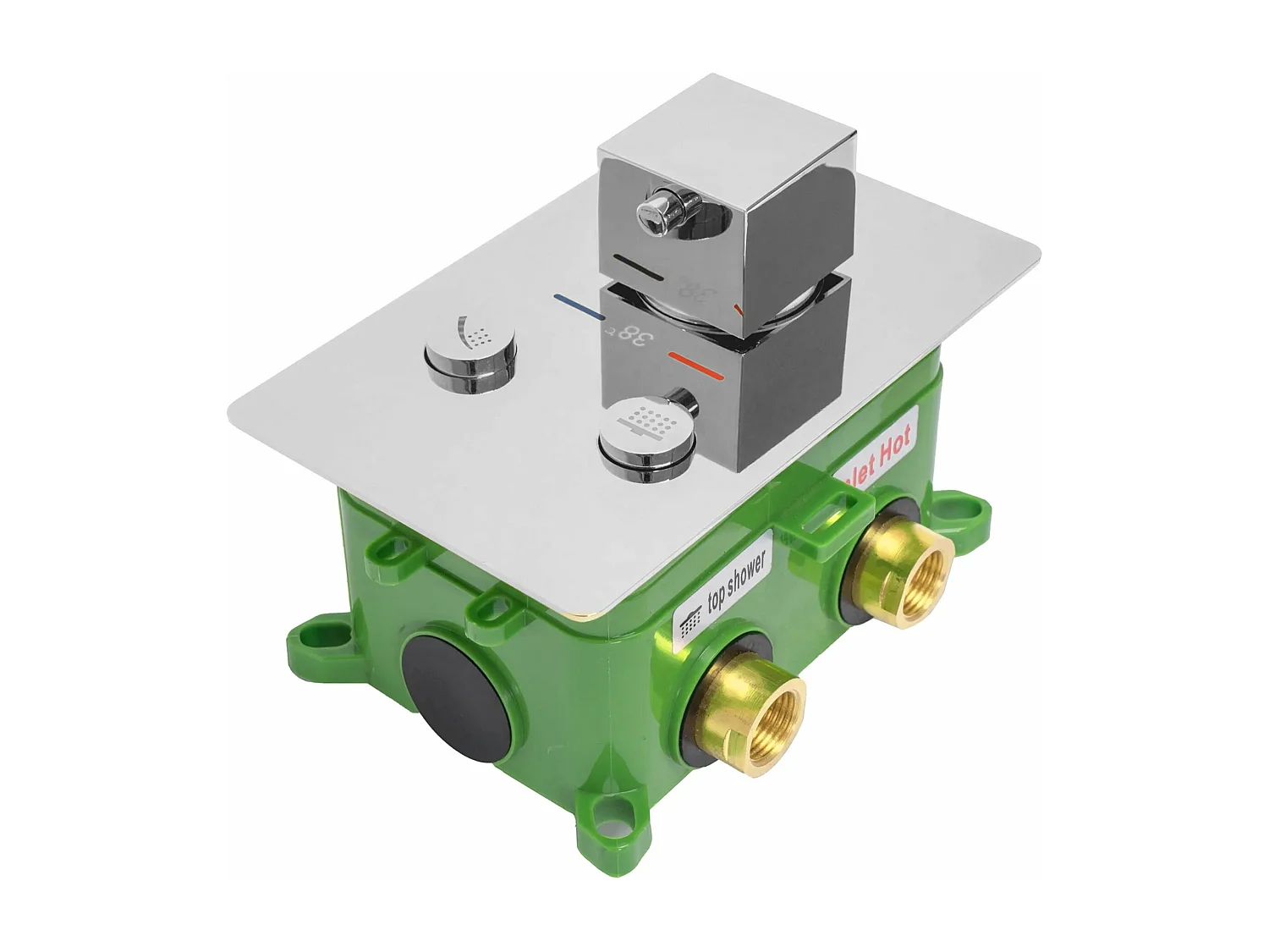 Doucheset Met Thermostaat Rea Fenix-Davis Termostat Chrome