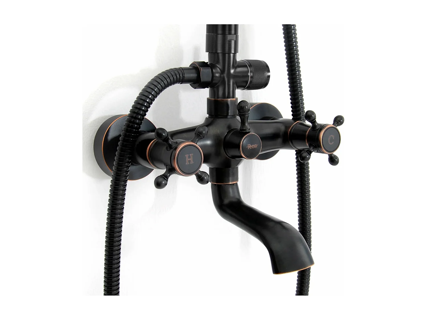 Kit De Douche Rea Retro Black