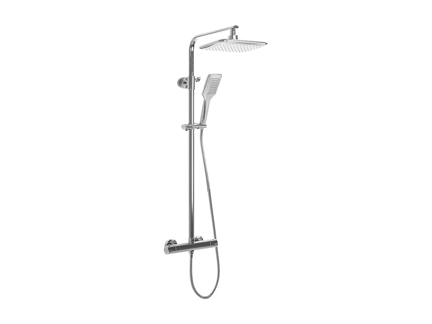 Kit De Douche Avec Thermostat Rea Tom Termostat Chrome