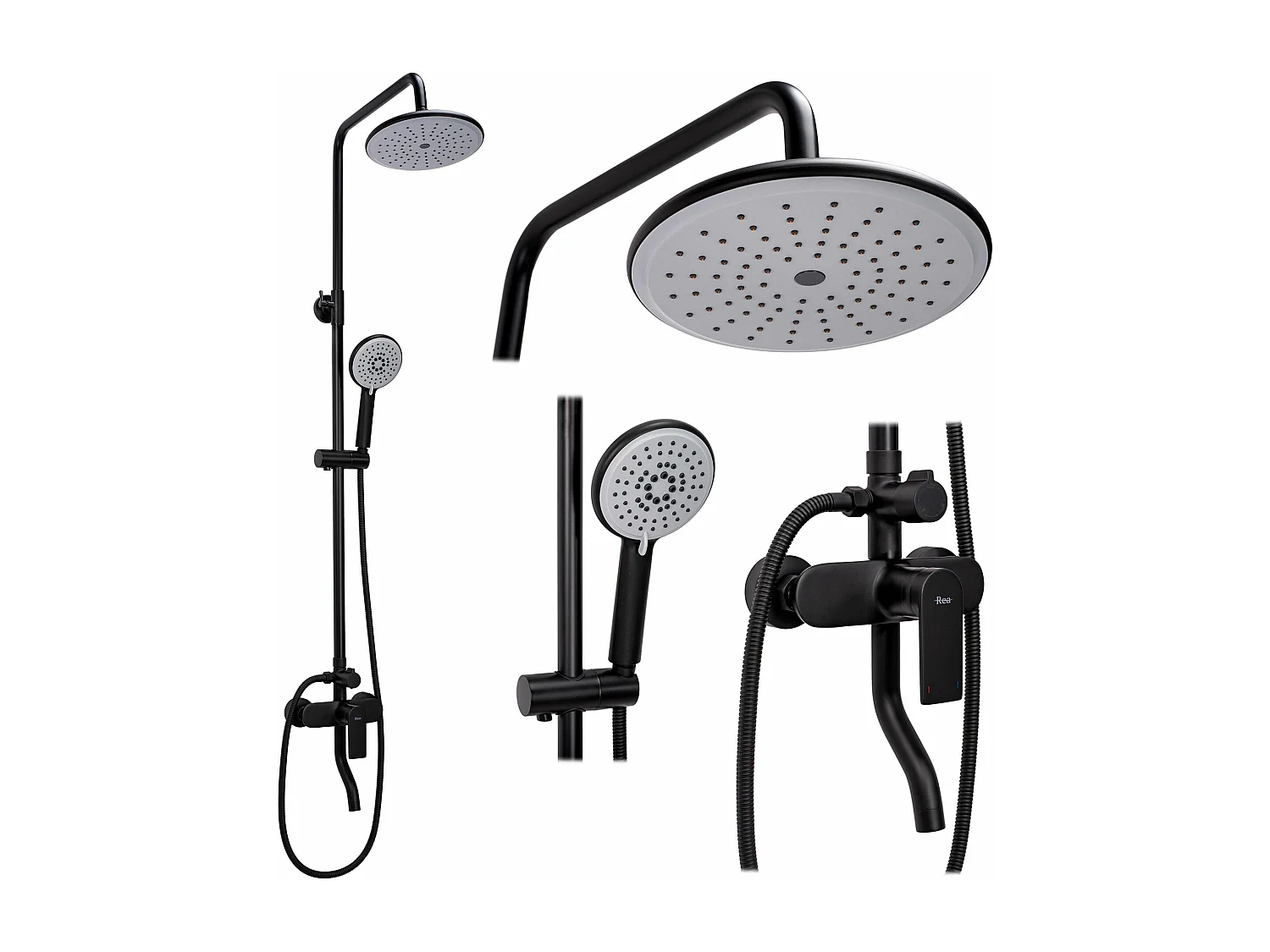 Set Doccia Rea Verso Black