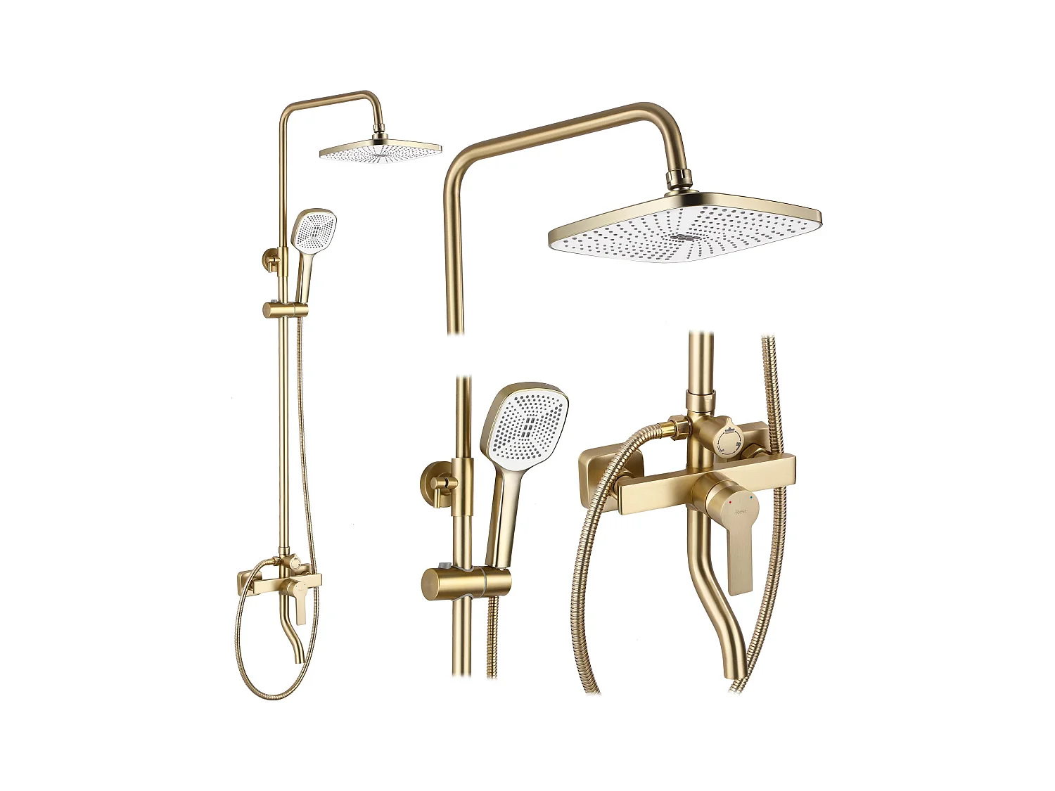 Kit De Douche Rea My2021-77Gg Argus Brush Gold
