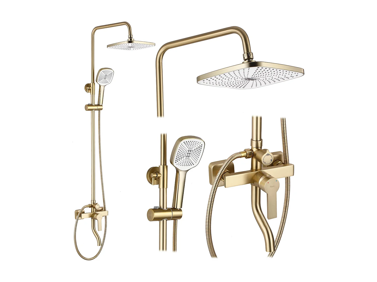 Kit De Douche Rea My2021-77Gg Argus Brush Gold