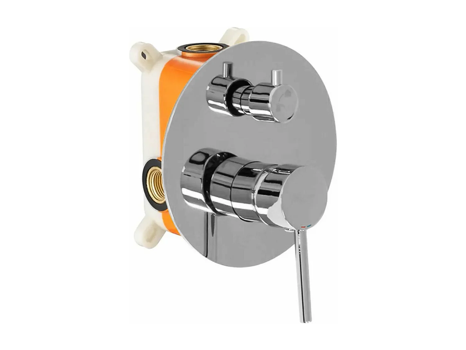 Conjunto Banheira E Chuveiro Embutido Rea Lungo Chrome