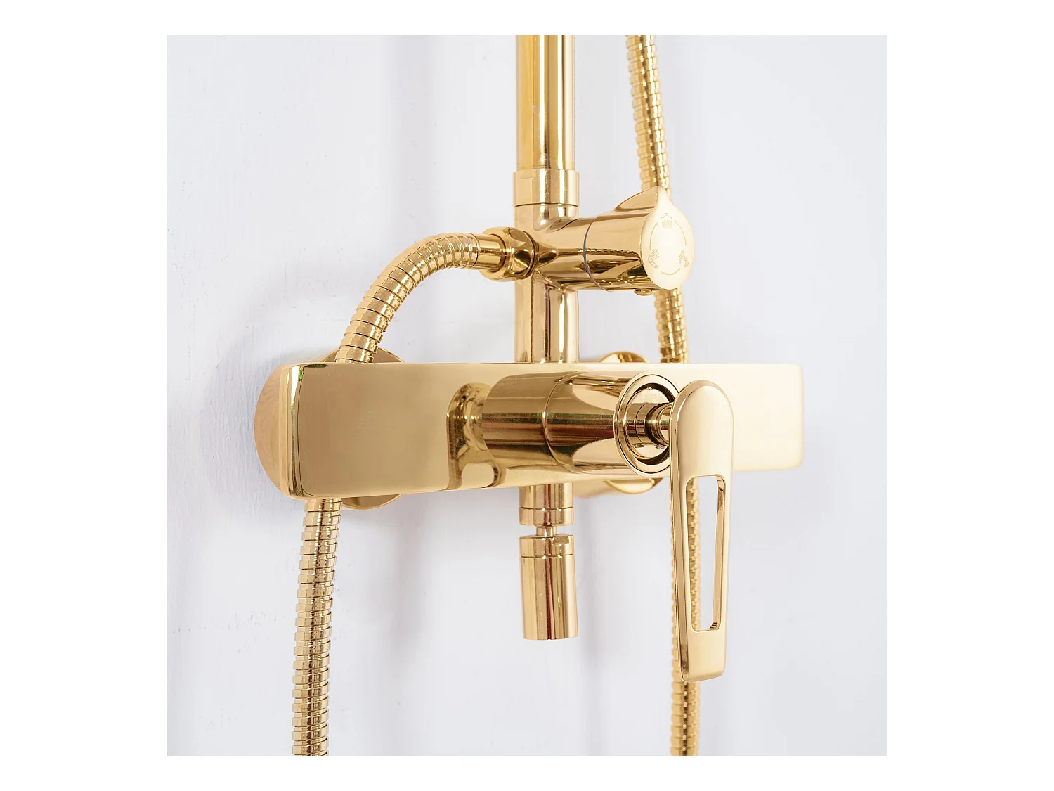 Conjunto De Chuveiro Cromado Rea Aldi Gold