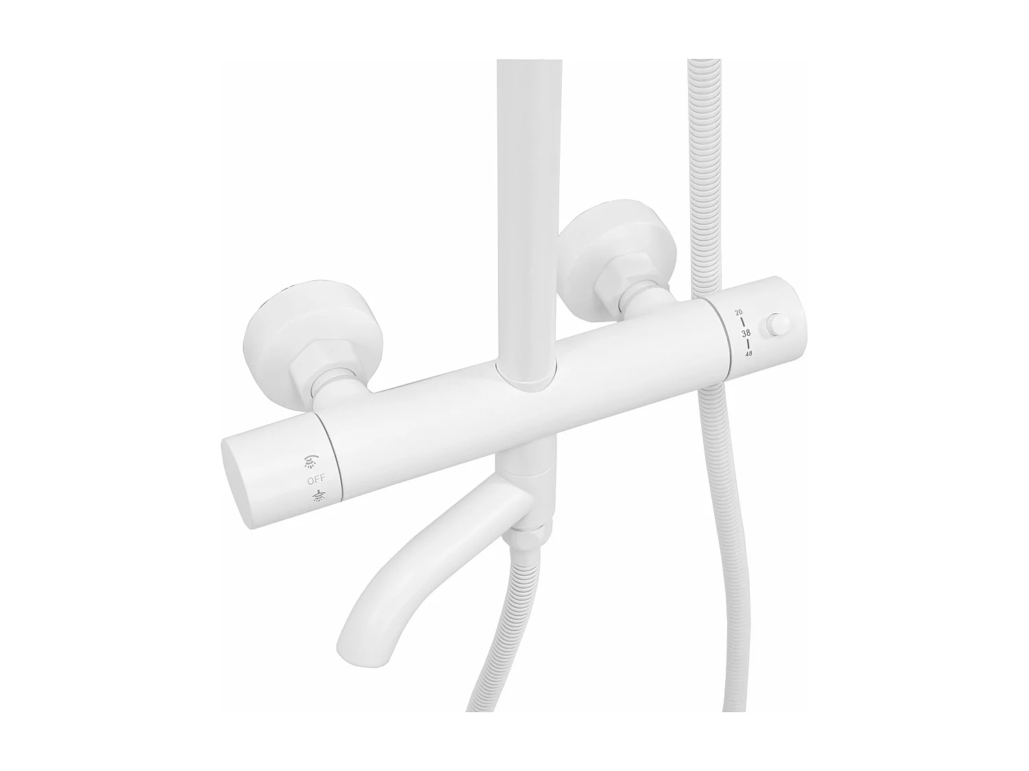 Conjunto De Duche Com Termóstato Rea Lungo Termostat White