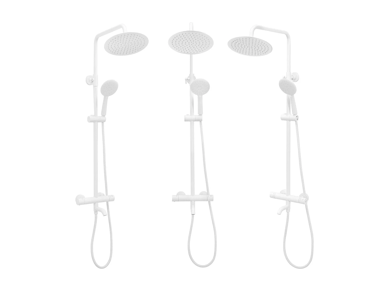 Conjunto De Duche Com Termóstato Rea Lungo Termostat White