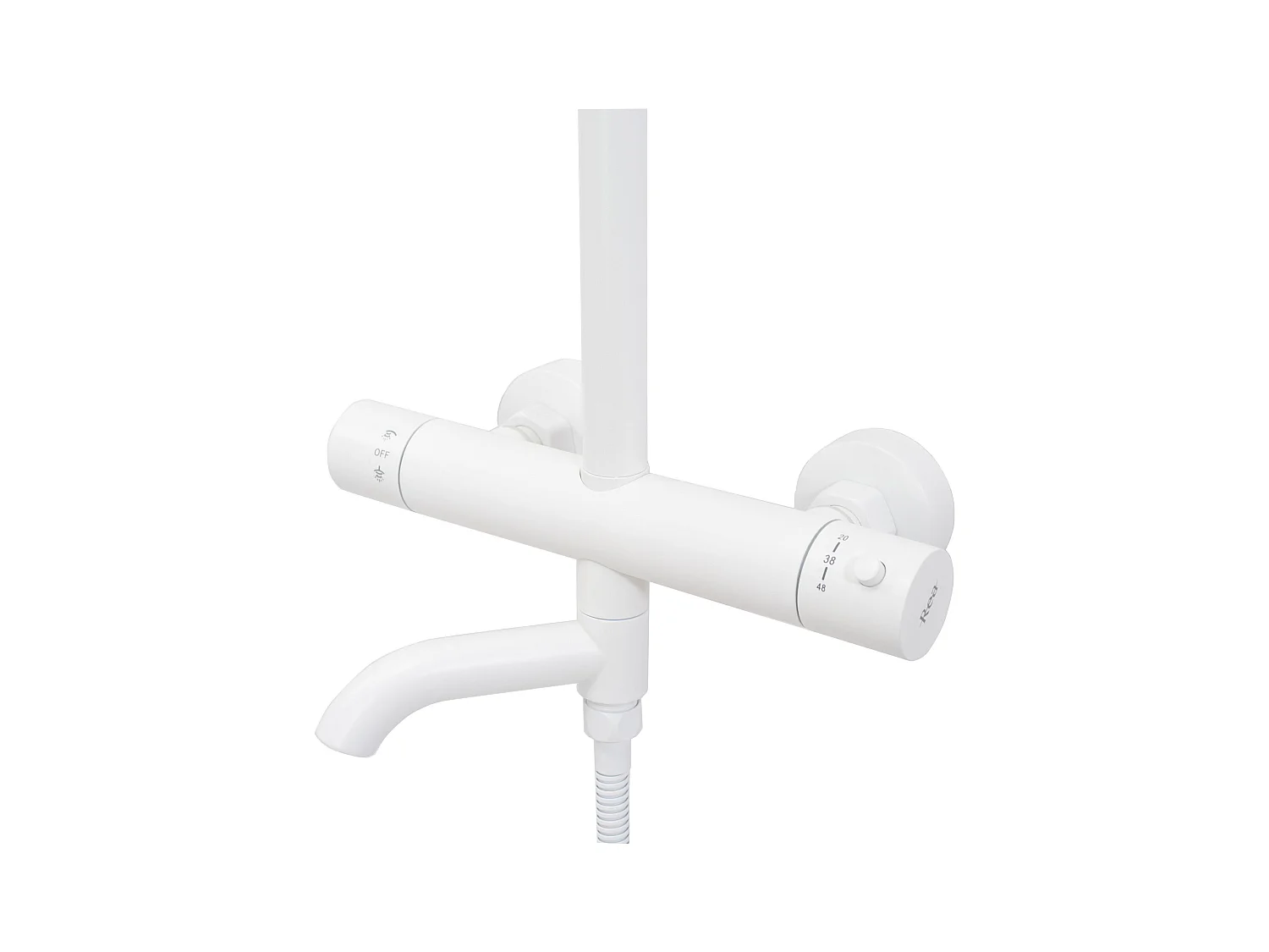 Doucheset Met Thermostaat Rea Lungo Termostat White