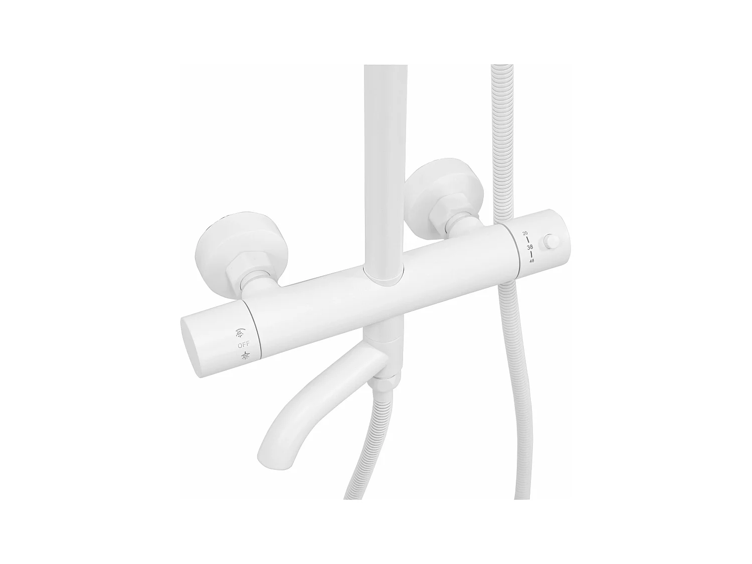 Doucheset Met Thermostaat Rea Lungo Termostat White