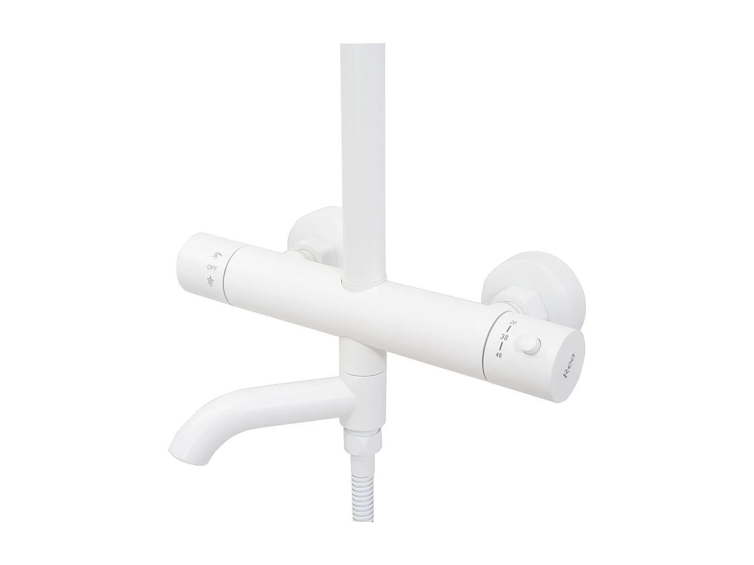 Kit De Douche Avec Thermostat Rea Lungo Termostat White