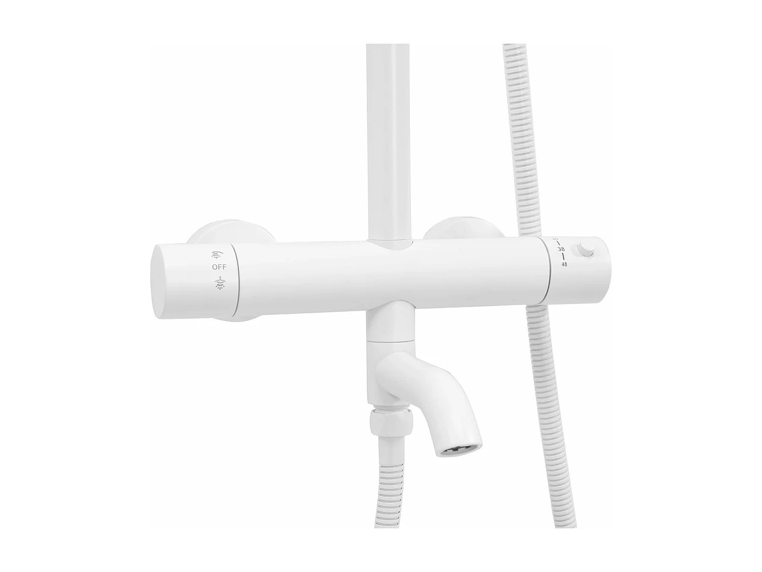 Kit De Douche Avec Thermostat Rea Lungo Termostat White