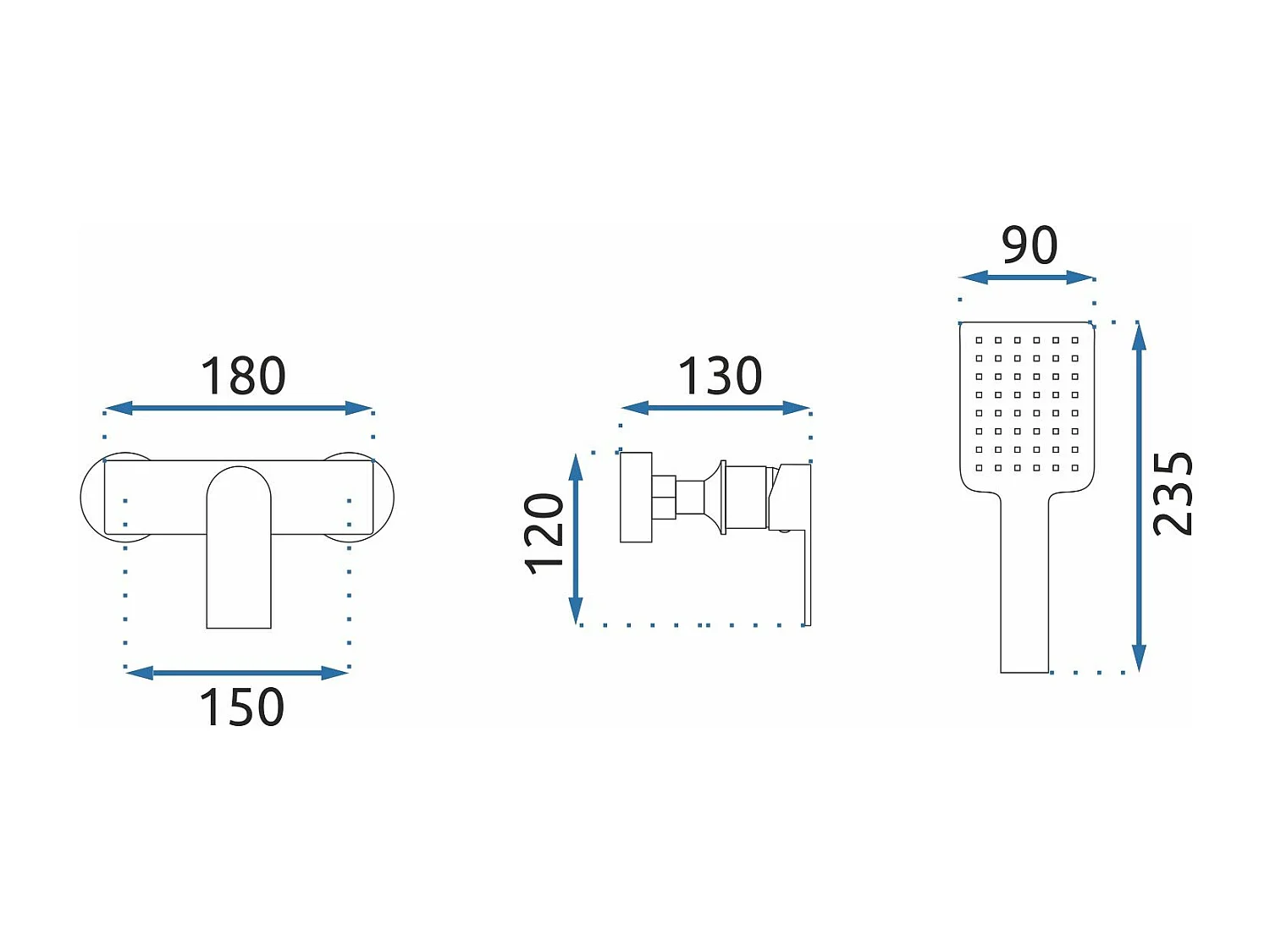 Douchemengkraan Rea My1802-8G Urban Gold